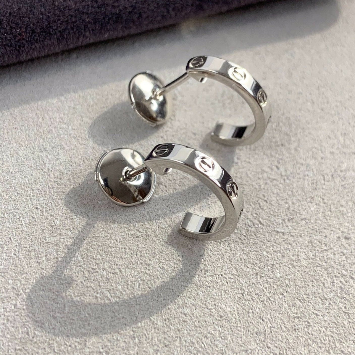 [⭐Shinejoy]LOVE EARRINGS 2.65MM シルバー