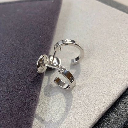 [⭐Shinejoy]LOVE EARRINGS 2.65MM シルバー