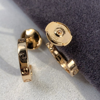 [⭐Shinejoy]LOVE イヤリング 2.65MM ピンクゴールド