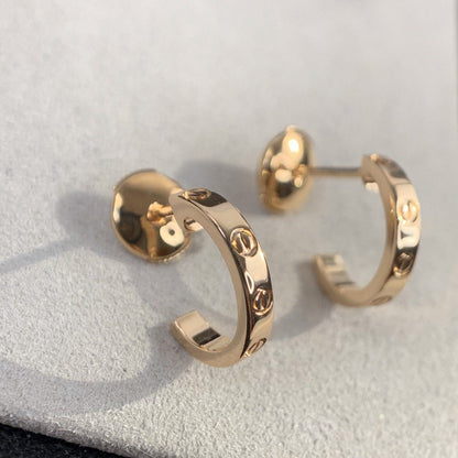 [⭐Shinejoy]LOVE イヤリング 2.65MM ピンクゴールド
