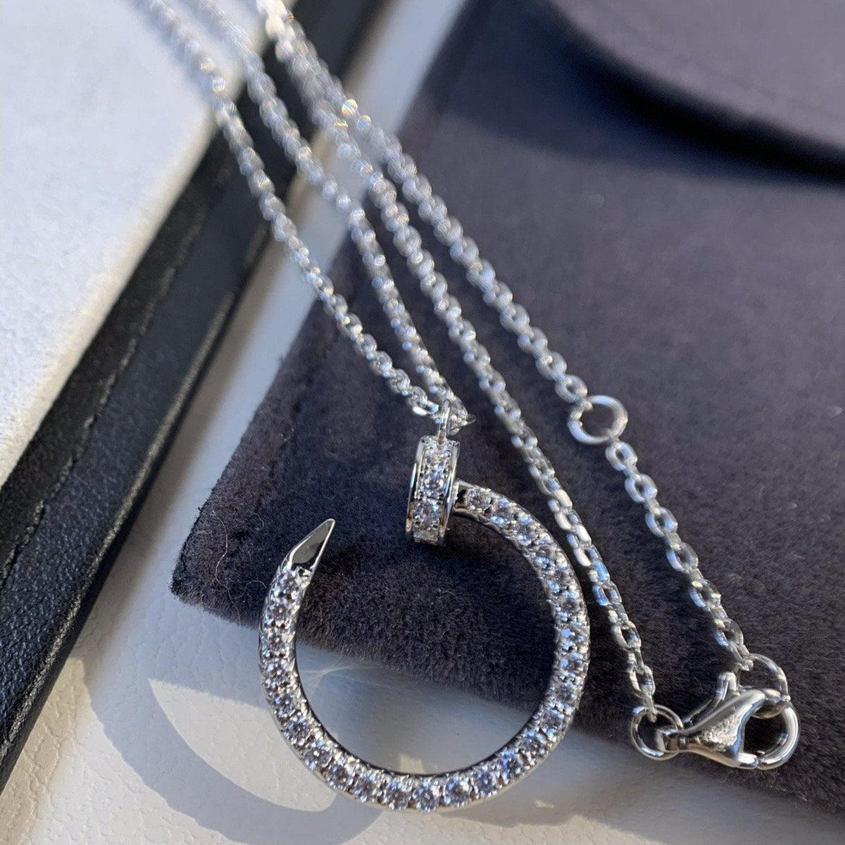 {
  "[⭐Shinejoy]": "[⭐Shinejoy]",
  "JUSTE NECKLACE SILVER DIAMONDS": "JUSTE ネックレス シルバー ダイヤモンド"
}