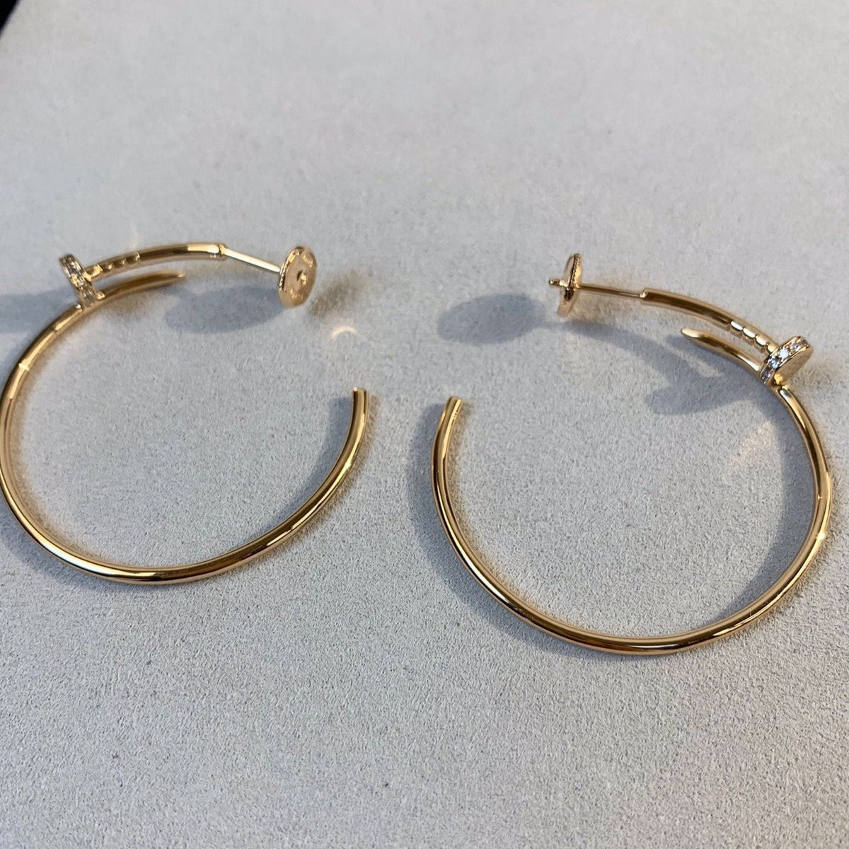 [⭐Shinejoy]JUSTE イヤリング ゴールド ダイヤモンド 1.8mm