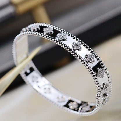 [⭐Shinejoy]クローバーブレスレット 8MM ダイヤモンド