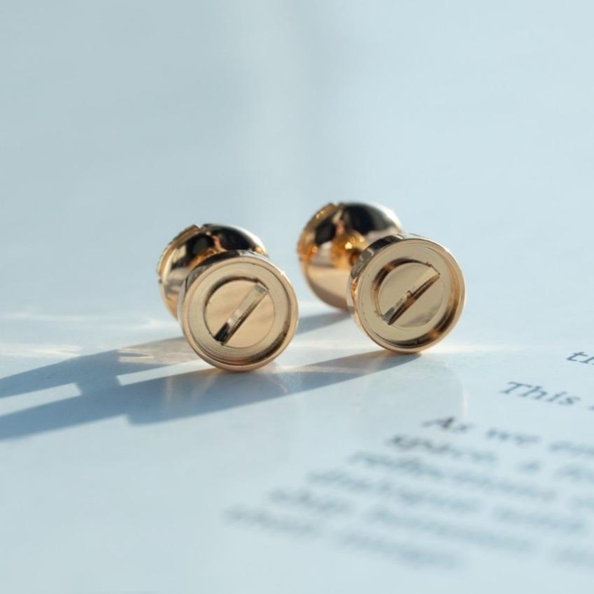 [⭐Shinejoy]LOVE ピアス ピンクゴールド 10MM