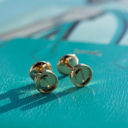 [⭐Shinejoy]LOVE ピアス ピンクゴールド 10MM