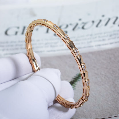 [⭐Shinejoy]SERPENTI ARMBAND ROSÉGOLD DIAMANT