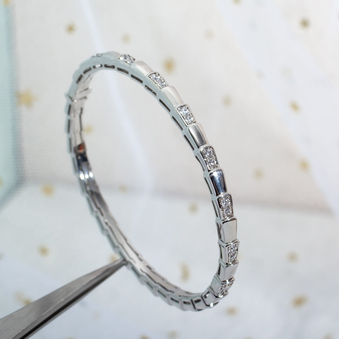 [⭐Shinejoy]セルペンティ ブレスレット シルバー ダイヤモンド