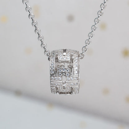 [⭐Shinejoy] パレンテシ ネックレス シルバー ダイヤモンド