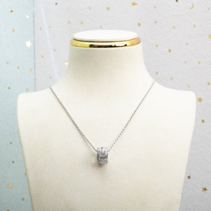 [⭐Shinejoy] パレンテシ ネックレス シルバー ダイヤモンド