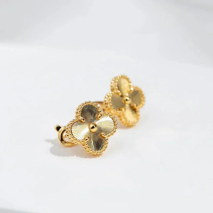 [⭐Shinejoy]CLOVER MEDIUM 1 MOTIFS LASER EARRINGS