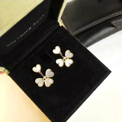 [⭐Shinejoy]CLOVER SWEET WEISSE MOP-OHRRINGE