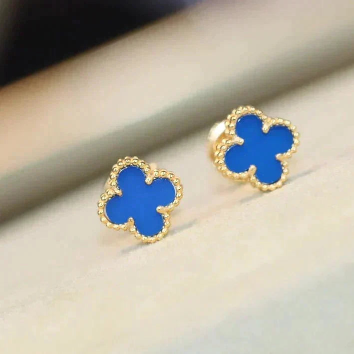 [⭐Shinejoy]CLOVER MINI 9.5MM ターコイズピアス
