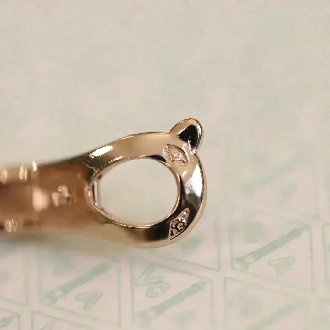 [⭐Shinejoy]クローバー ミディアム 1モチーフ フルダイヤモンド ピアス