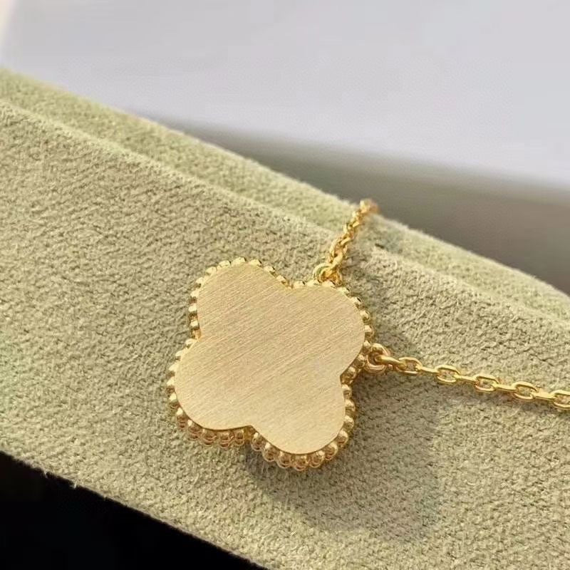 [⭐Shinejoy]CLOVER 15MM DIAMOND TURQUOISE NECKLACE