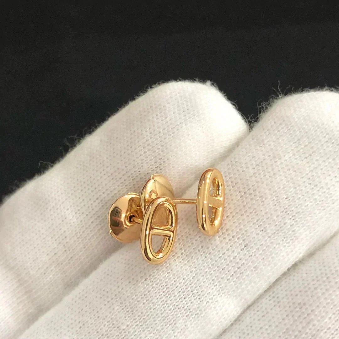 [⭐Shinejoy]CHAINE スモールピアス ゴールド＆シルバー