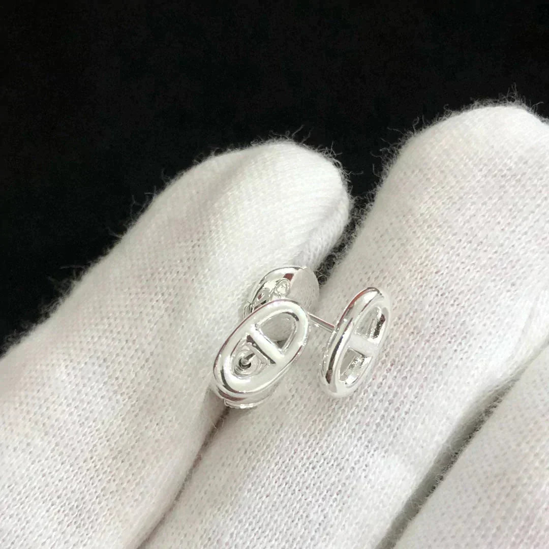 [⭐Shinejoy]CHAINE スモールピアス ゴールド＆シルバー