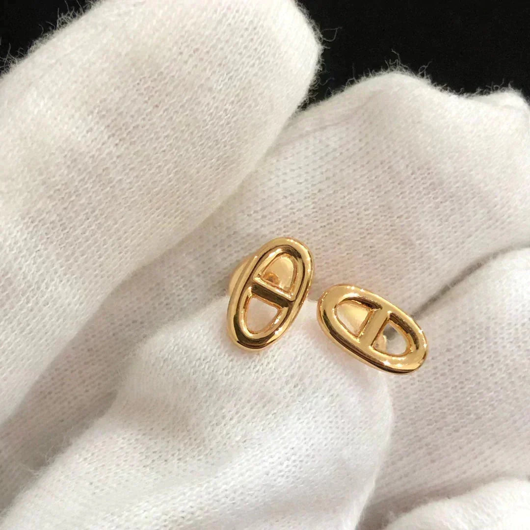[⭐Shinejoy]CHAINE スモールピアス ゴールド＆シルバー