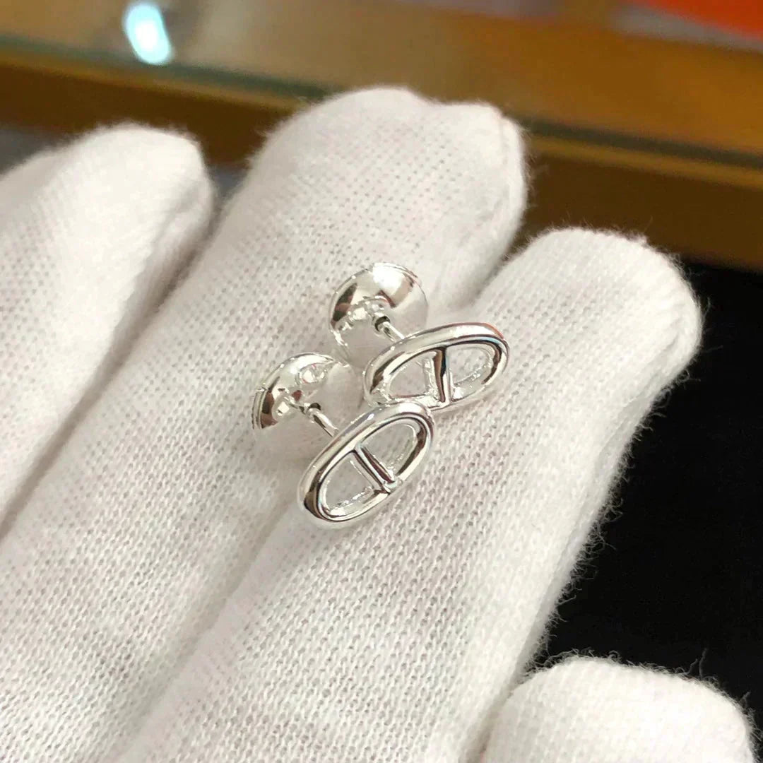 [⭐Shinejoy]CHAINE スモールピアス ゴールド＆シルバー