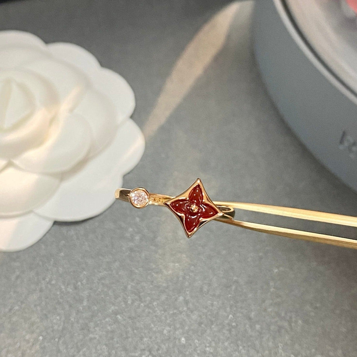 [⭐Shinejoy]スター1粒ダイヤモンドオープンリング