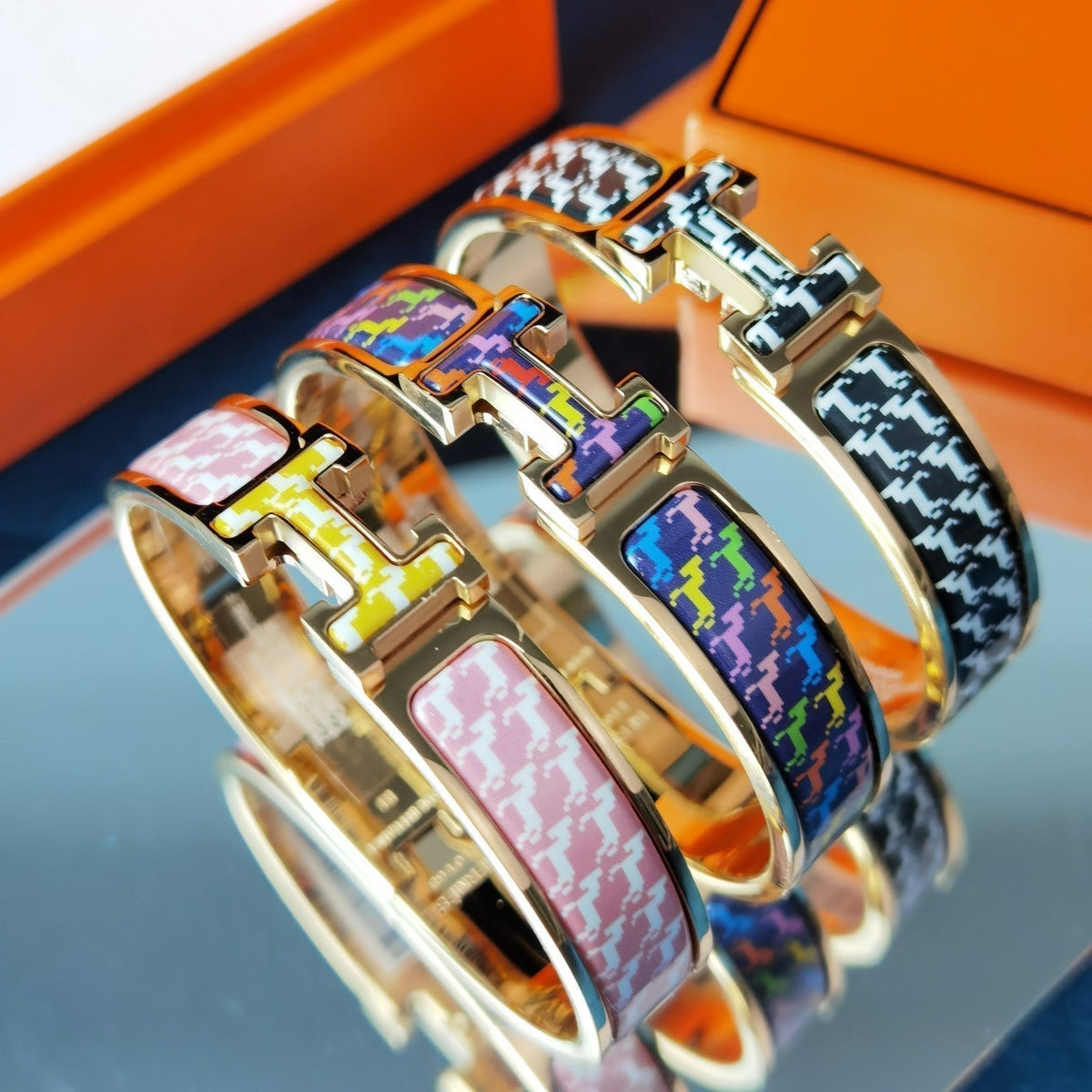 [⭐Shinejoy]H ホースブレスレット 12MM