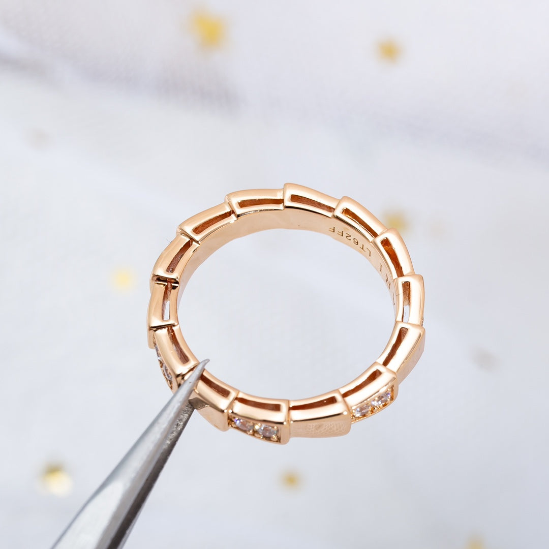 [⭐Shinejoy]SERPENTI RING ROSEGOLD 3MM