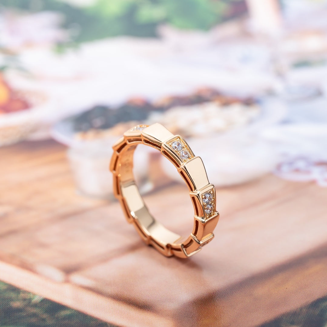 [⭐Shinejoy]SERPENTI RING ROSEGOLD 3MM