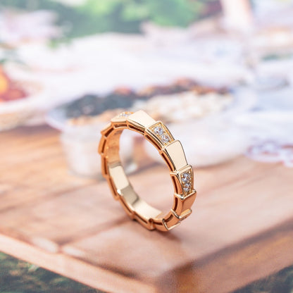 [⭐Shinejoy]SERPENTI RING ROSEGOLD 3MM