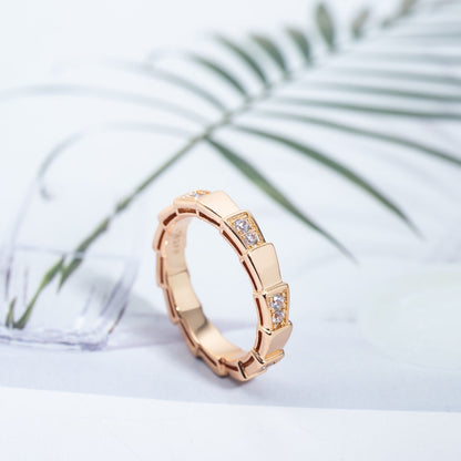 [⭐Shinejoy]SERPENTI RING ROSEGOLD 3MM