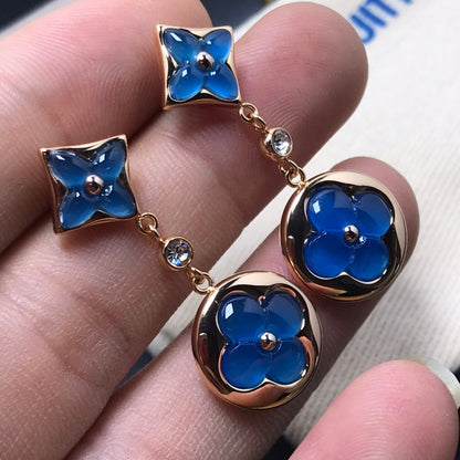 [⭐Shinejoy]STERN- UND SONNEN-ACHAT DIAMANTOHRRINGE