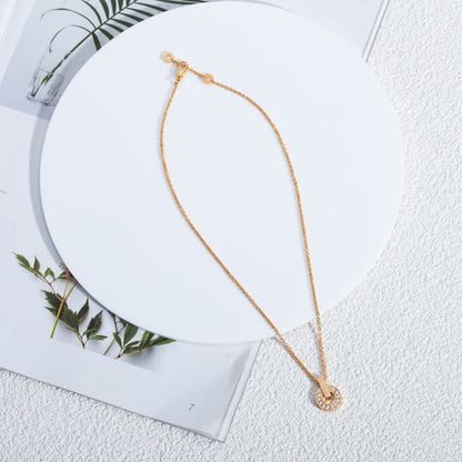 [⭐Shinejoy]GARI HALSKETTE ROSÉGOLD DIAMANT