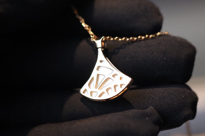[⭐Shinejoy]DREAM HALSKETTE WEISSES PERLMUTT ROSÉGOLD 1 DIAMANT