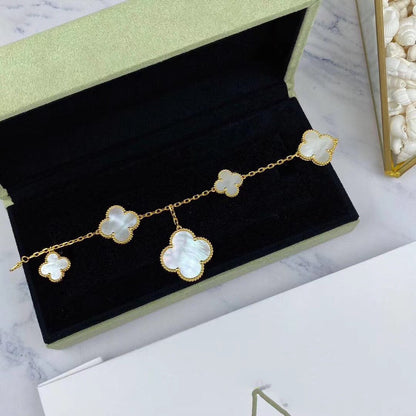 [⭐Shinejoy]MAGIC CLOVER MOP GOLD BRACELET 5 MOTIFS