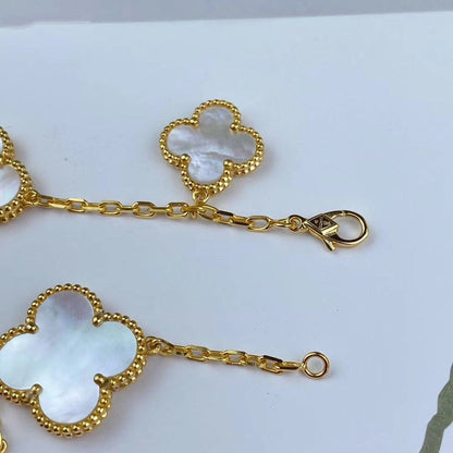 [⭐Shinejoy]MAGIC CLOVER MOP GOLD BRACELET 5 MOTIFS