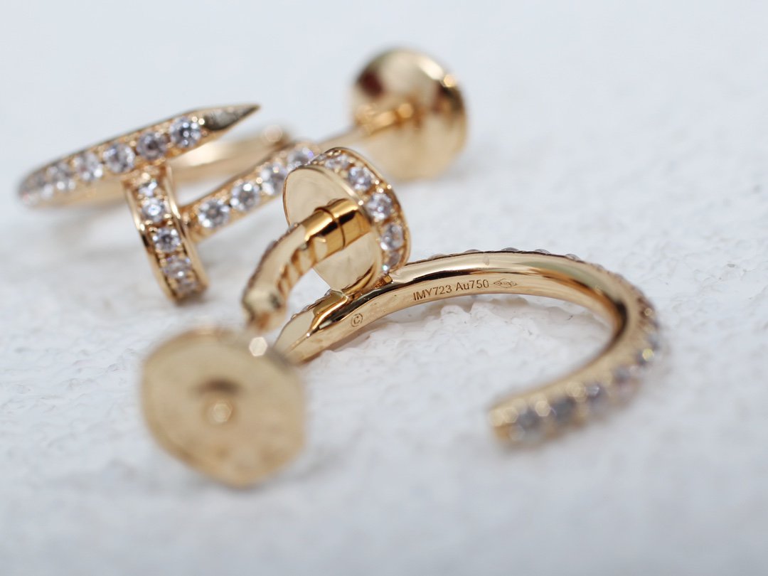 [⭐Shinejoy]ジュスト ピアス 12.75mm ピンクゴールド ダイヤモンド