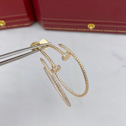 [⭐Shinejoy]ジュスト ピアス フルダイヤモンド 1.8MM
