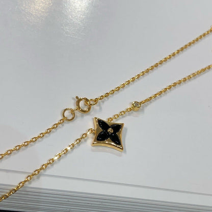 [⭐Shinejoy]スターブラックモップネックレス