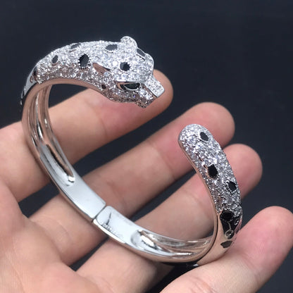 [⭐Shinejoy]パンテール ビッグブレスレット ダイヤモンド