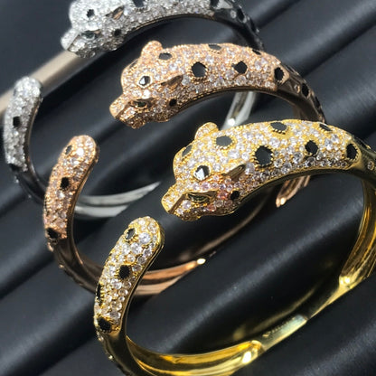 [⭐Shinejoy]パンテール ビッグブレスレット ダイヤモンド