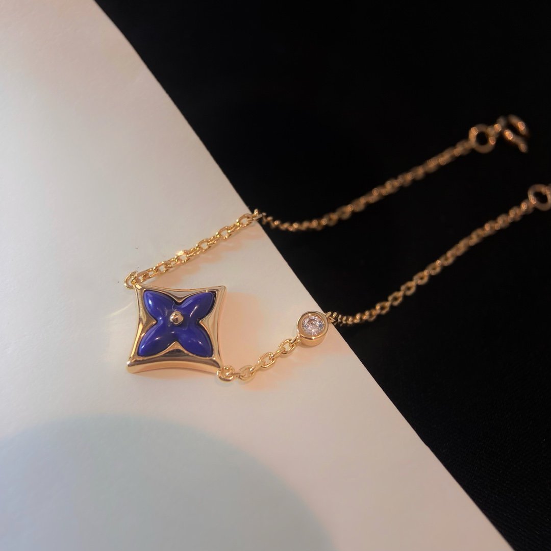 [⭐Shinejoy]カラースター ピンクゴールド ダイヤモンドブレスレット