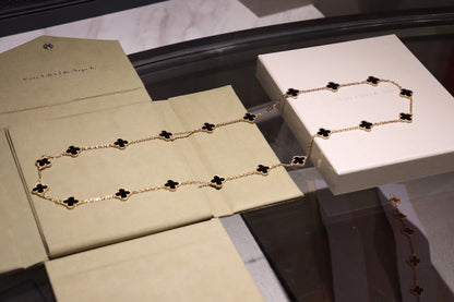 [⭐Shinejoy]CLOVER 20 MOTIFS ONYX ROSE GOLD