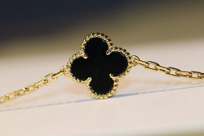 [⭐Shinejoy]CLOVER 20 MOTIFS ONYX ROSE GOLD