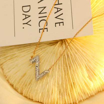 [⭐Shinejoy]VOLT SILBER DIAMANT ANHÄNGER HALSKETTE