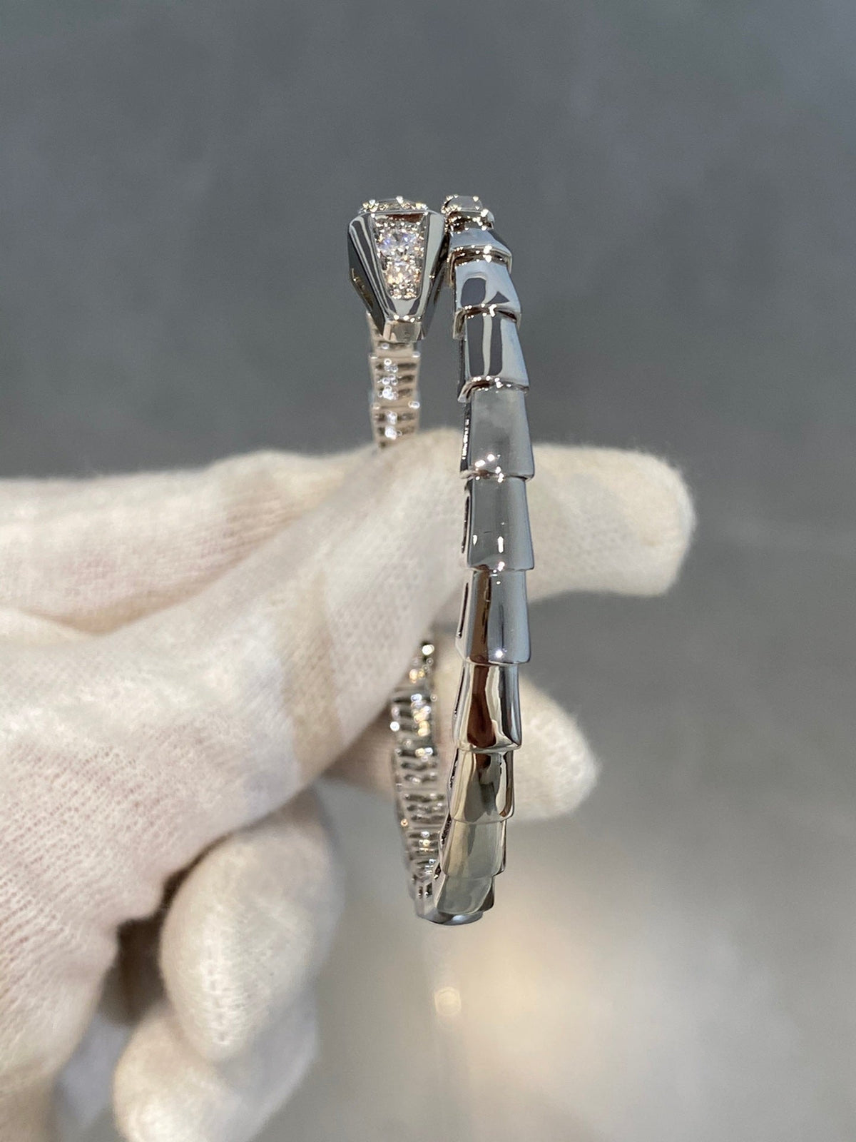 [⭐Shinejoy]セルペンティ ブレスレット ダイヤモンド シルバー