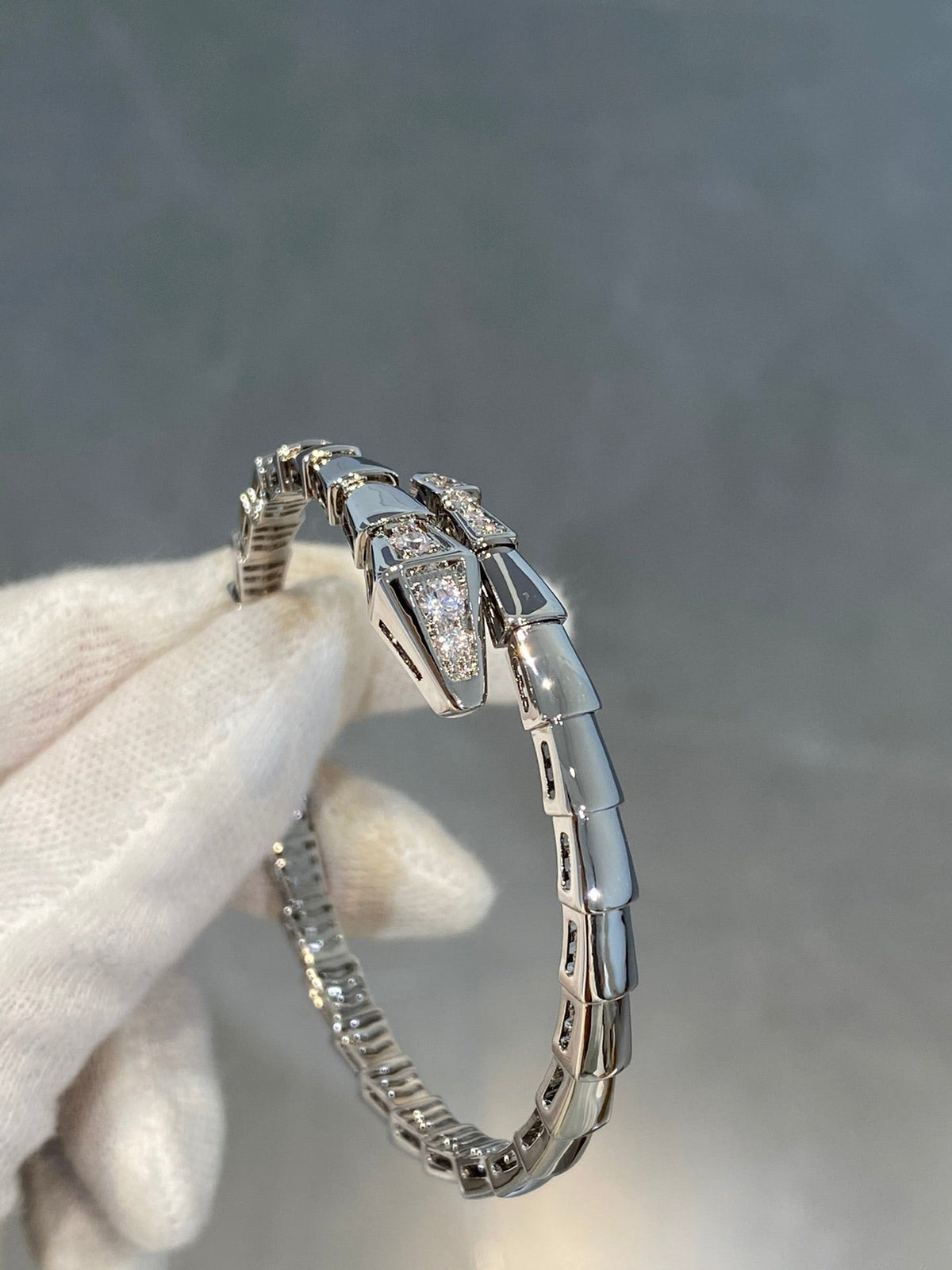 [⭐Shinejoy]セルペンティ ブレスレット ダイヤモンド シルバー