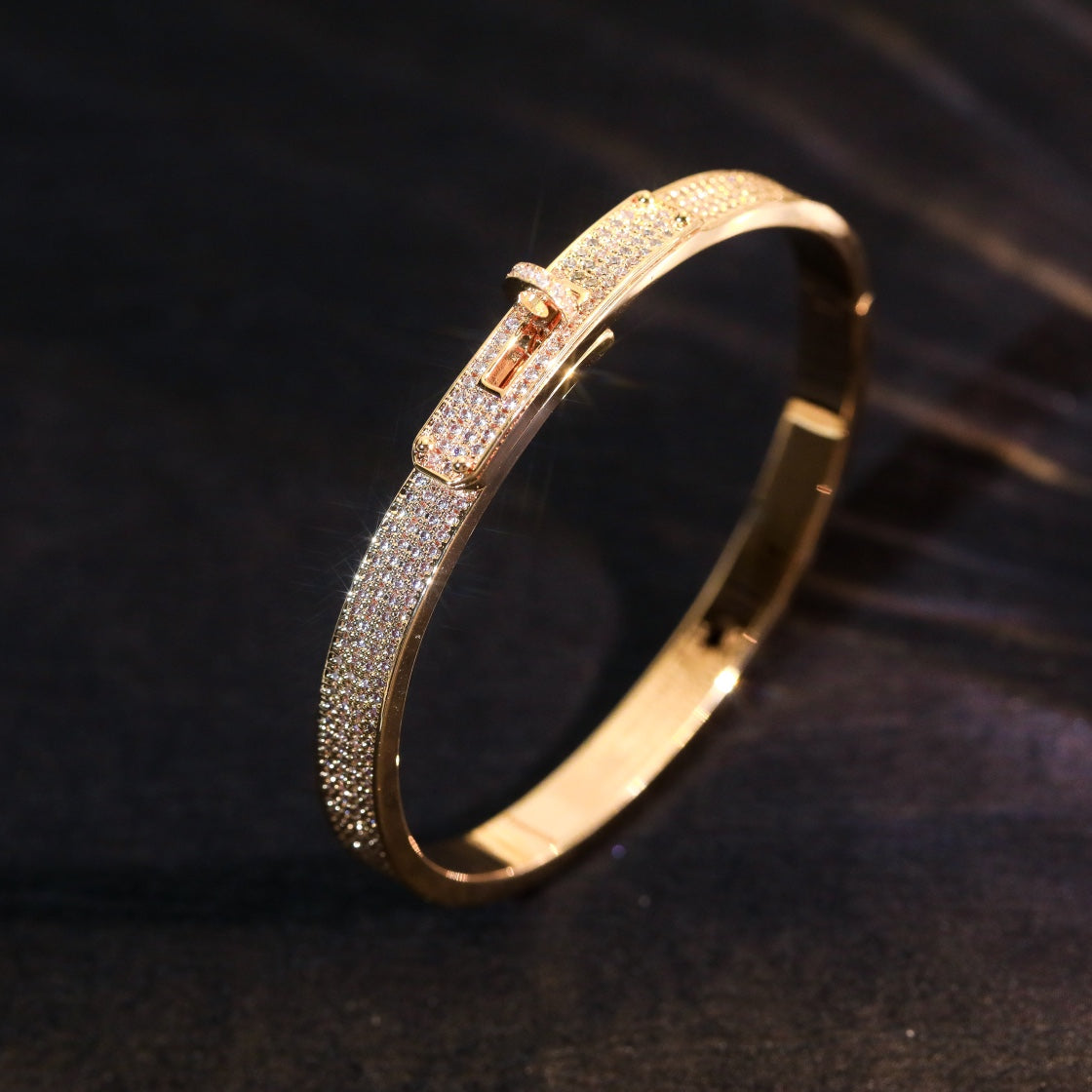 [⭐Shinejoy]KELLY BRACELET DIAMOND PAVED