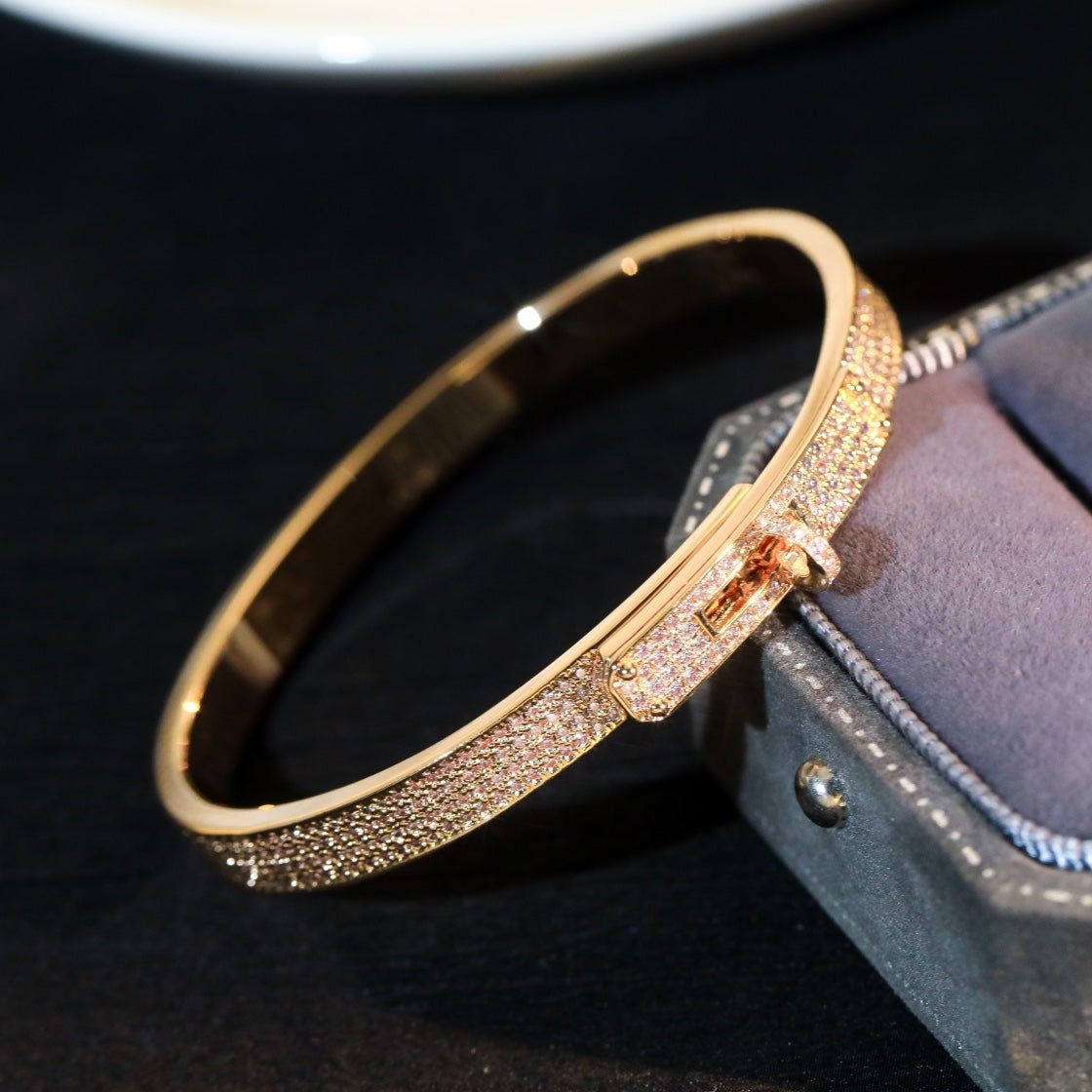 [⭐Shinejoy]KELLY BRACELET DIAMOND PAVED