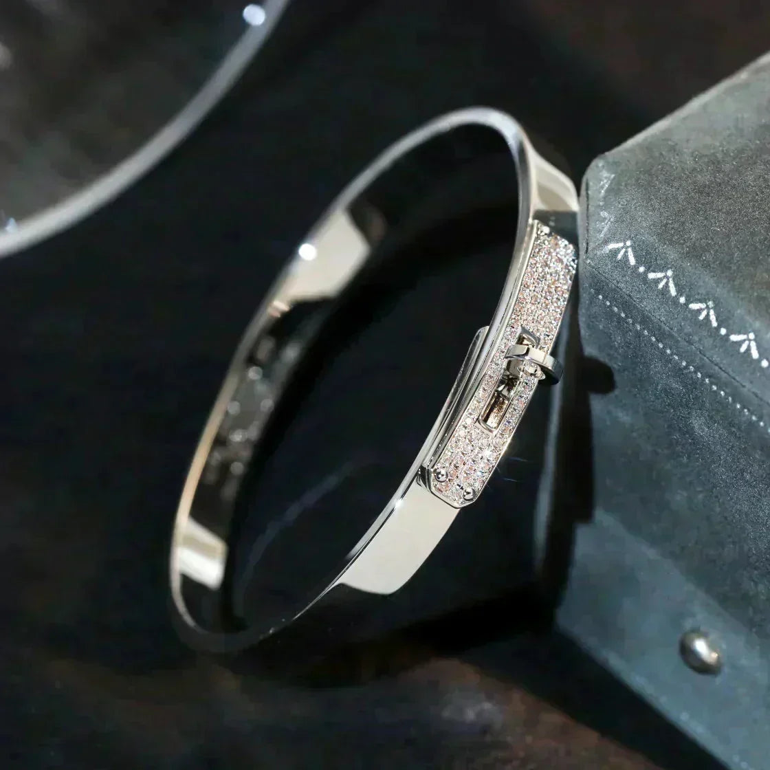 [⭐Shinejoy]KELLY SILVER DIAMOND BRACELET