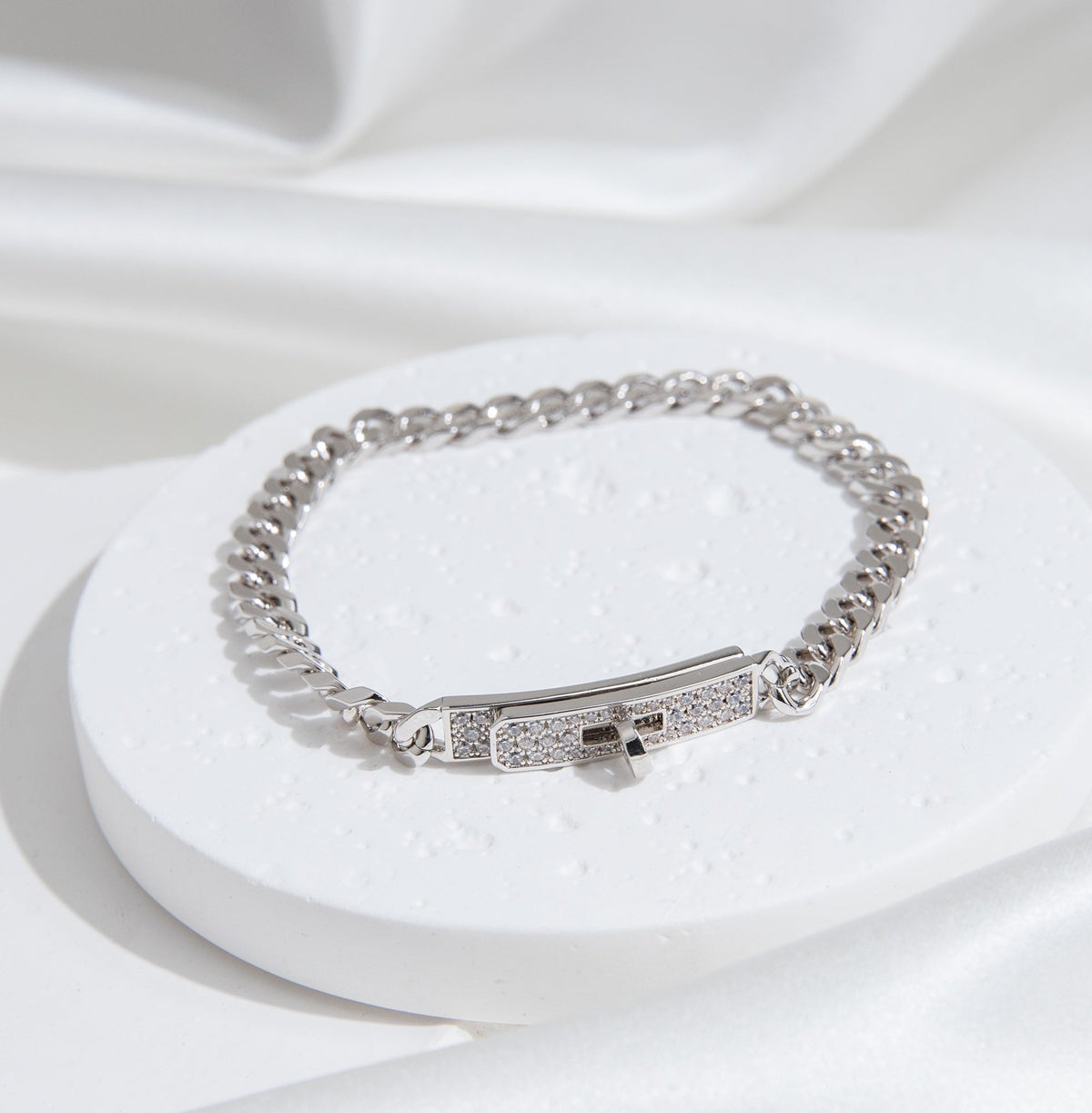 [⭐Shinejoy]KELLY KETTE SILBER DIAMANTARMBAND