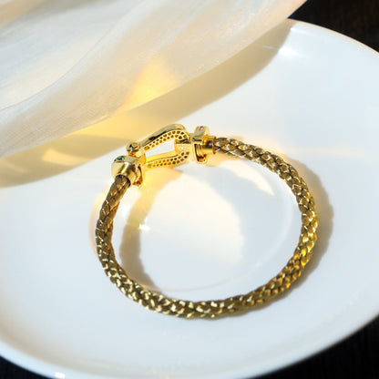 [⭐Shinejoy]FORCE 10 GOLD GRÜNER DIAMANT PAVÉ