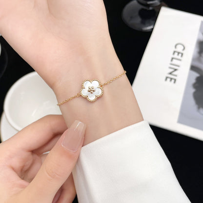 [⭐Shinejoy]ラッキースプリング ローズゴールド MOPブレスレット